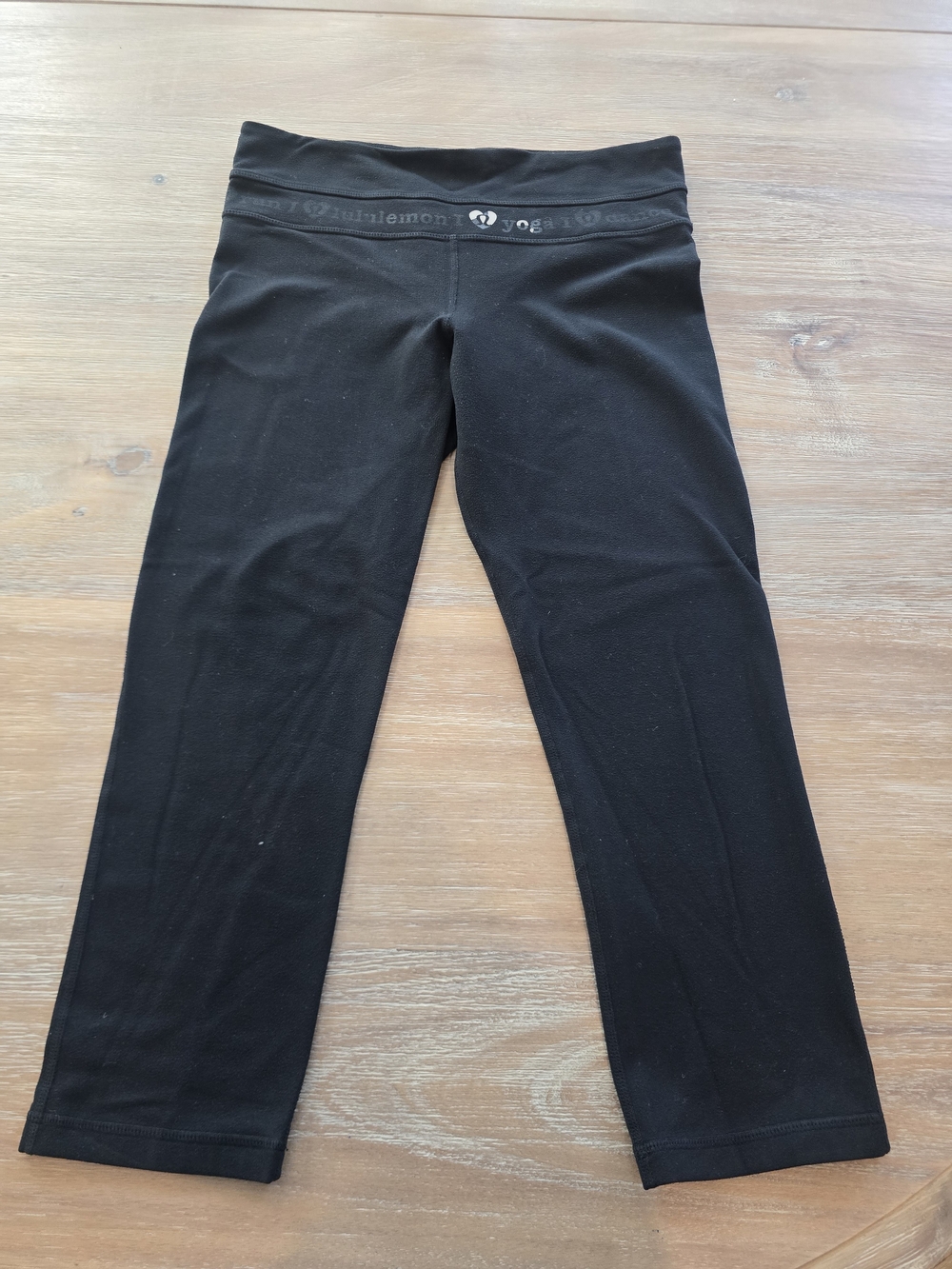 Lululemon Athletica Black Yoga Pants Leggings Size 6 Lululemon Yoga Waistband